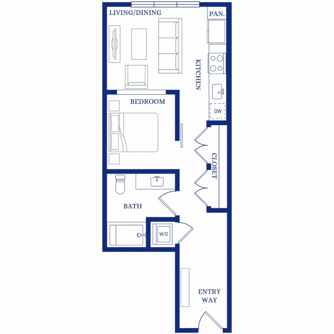 Floor plan layout diagram for A1